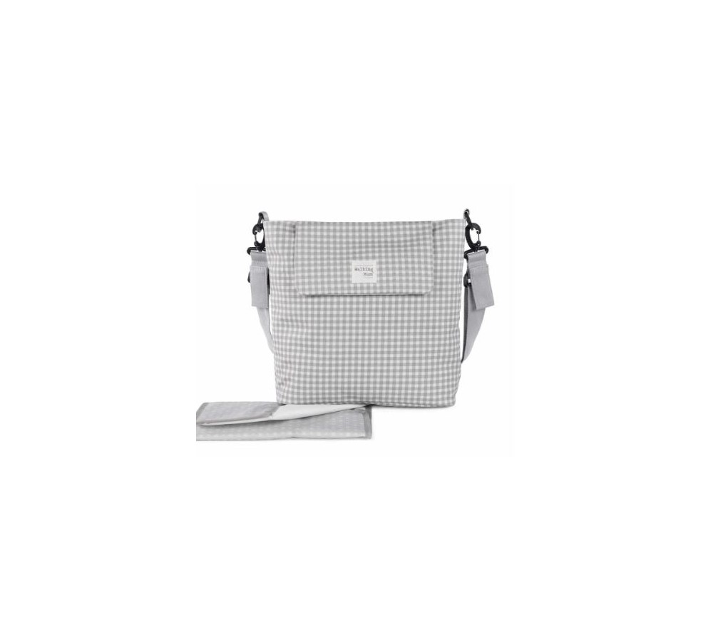 Bolsa Canastilla I LOVE VICHY GRIS
