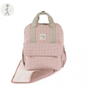 Mochila Love Vichy Rosa