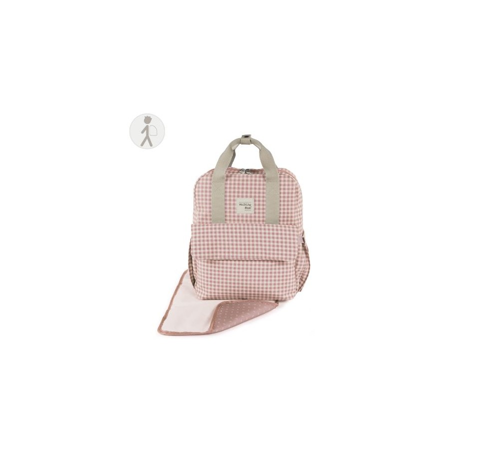 Mochila Love Vichy Rosa
