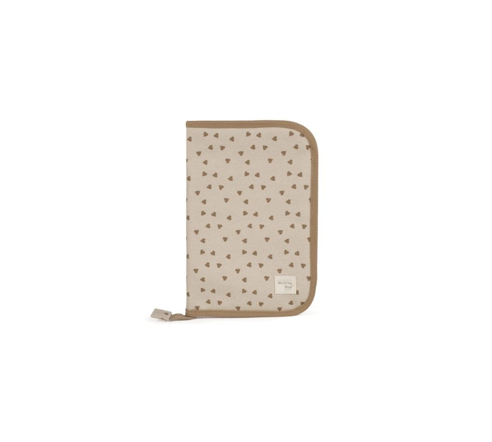 Portadocumento Corazones Poppy Canela