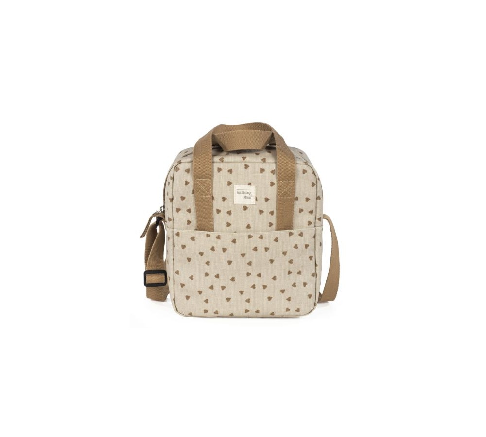 Bolsa Termica Corazones Poppy Canela
