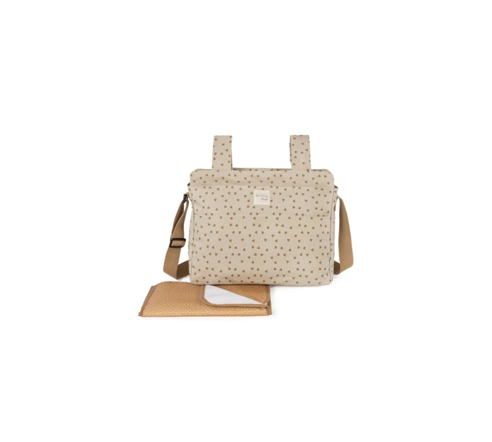 Canastilla Corazones Poppy Marron