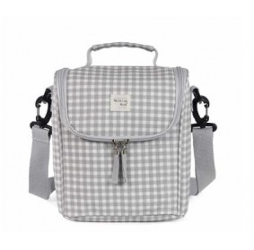 Bolsa Termica love vichy gris