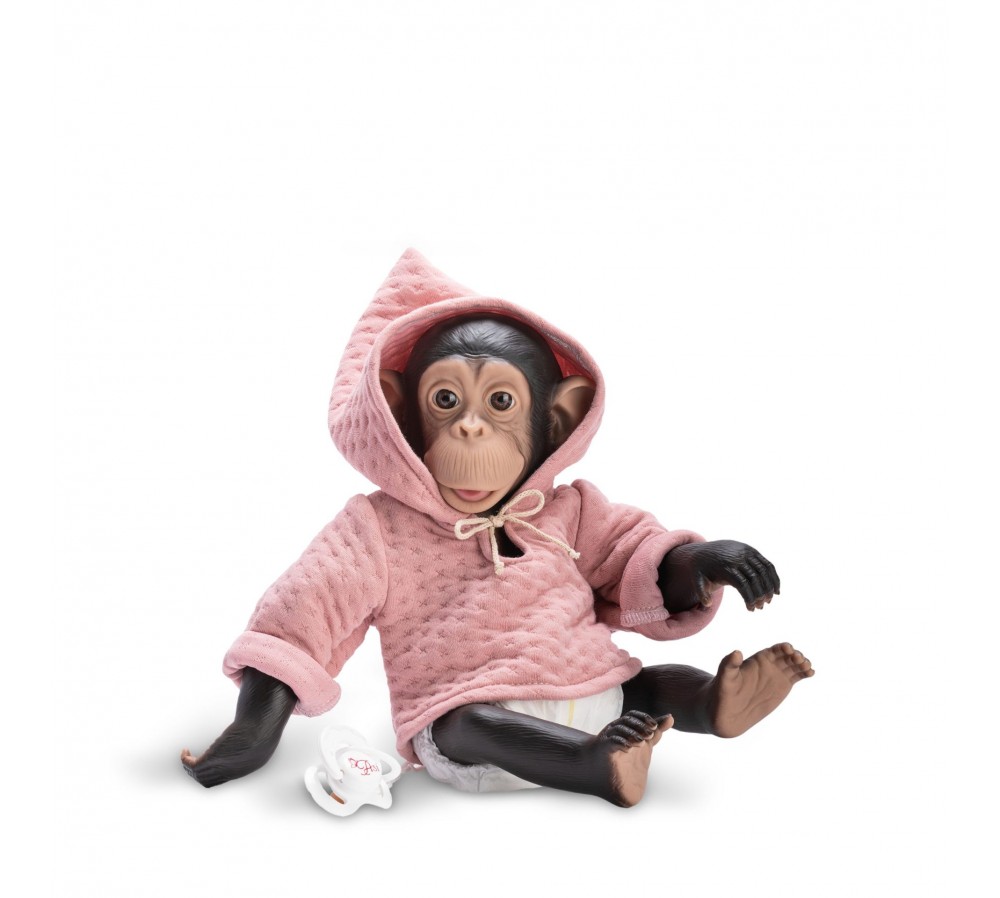 LOLA LA CHIMPANCÉ SON SUDADERA ROSA PALO